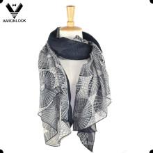 Lady′s Fashion Printed Soft Voile Scarf